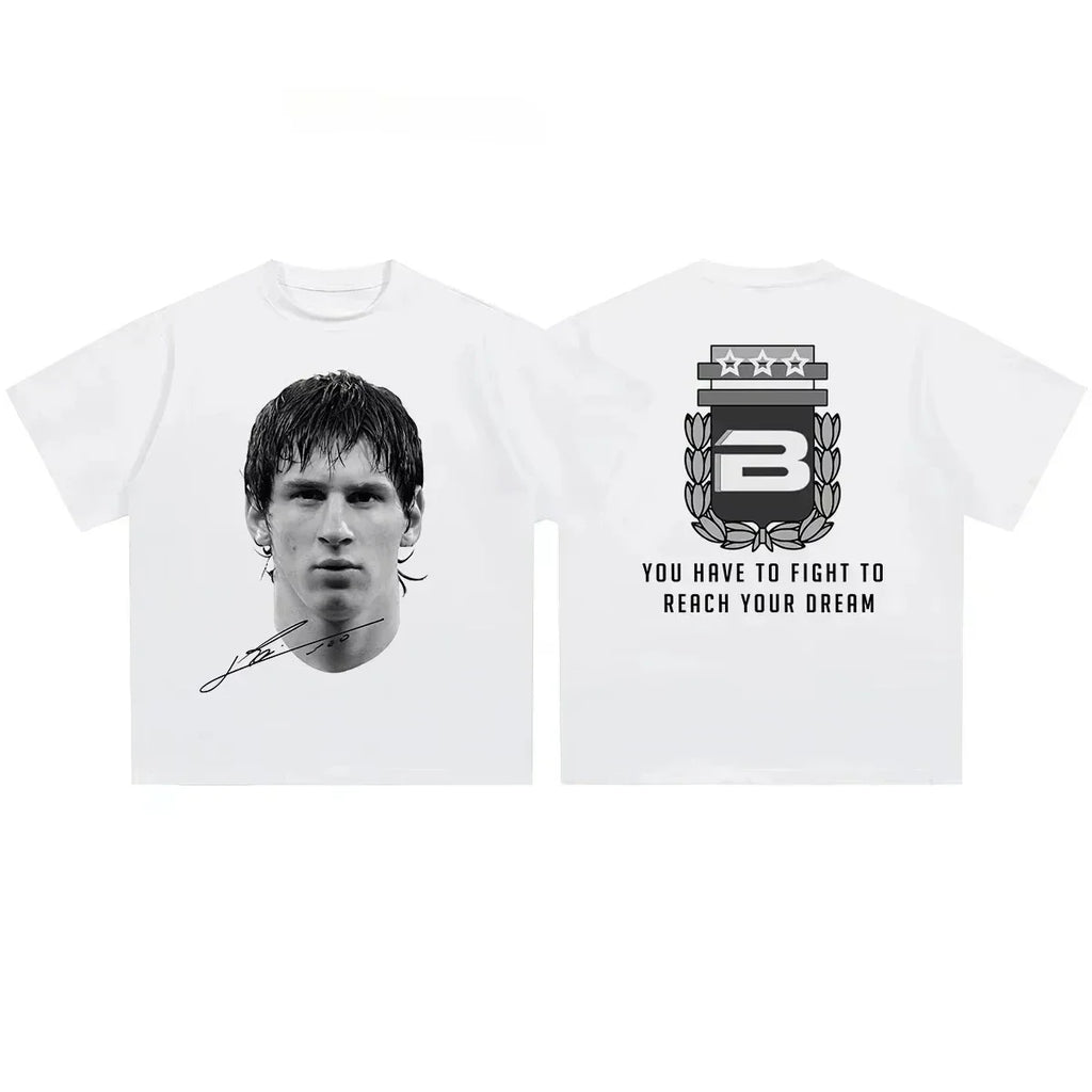 A Football Superstars Portrait Graphic T-Shirt - Pack 4x Units