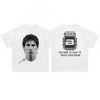 A Football Superstars Portrait Graphic T-Shirt - Pack 4x Units