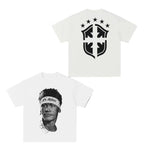 A Football Superstars Portrait Graphic T-Shirt - Pack 4x Units