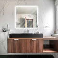 Slim Square Mirror with LED 60x60cm
